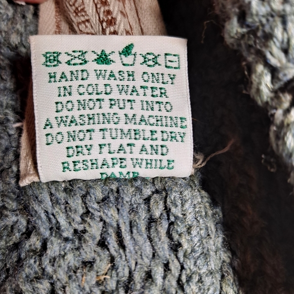 Aran Irish Merino Wool Women Open Front Long Sweater Cardigan Oversize S… - Picture 7 of 10